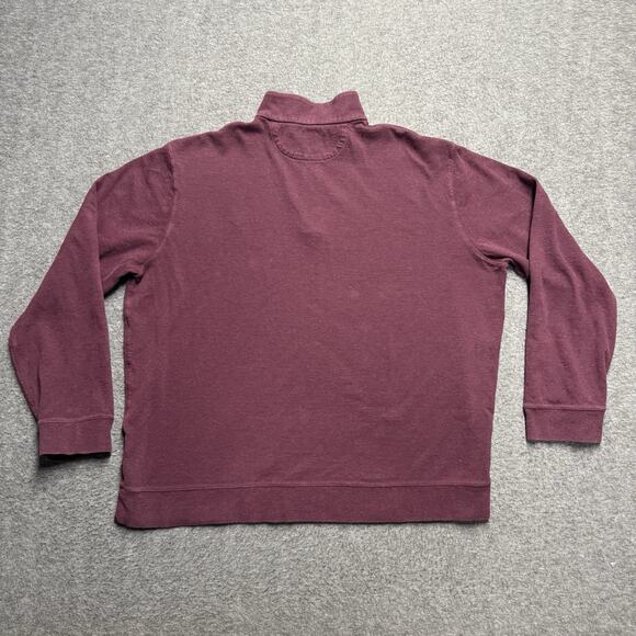 Polo Ralph Lauren 1/4 Zip Sweater Men's XL Maroon Red Long Sleeve Sweatshirt - Picture 3 of 5